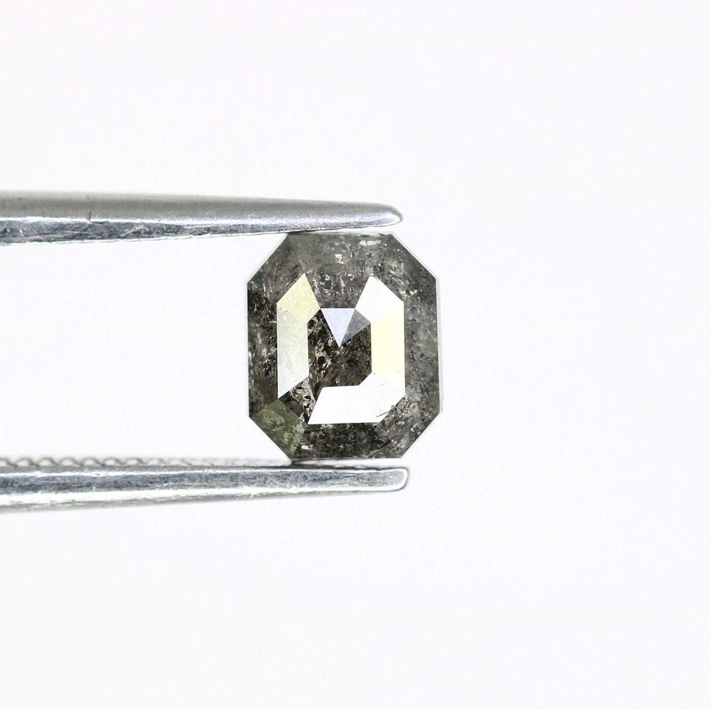 0.69 CT Emerald Cut Loose Salt & Pepper Diamond - Ideal for Customized Wedding Rings - Labor Day Sale
