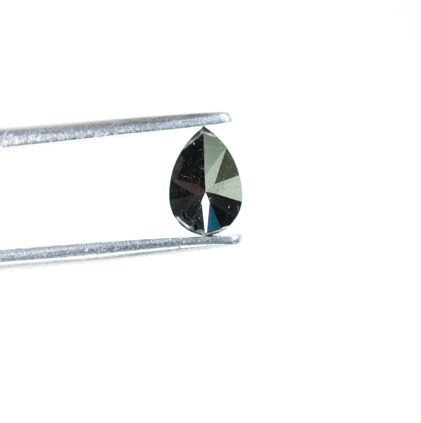 0.52 CT Pear Shape Fancy Black Diamond for Engagement Ring, Bezel Set Ring, Custom Ring Making, Perfect for Gold Rings