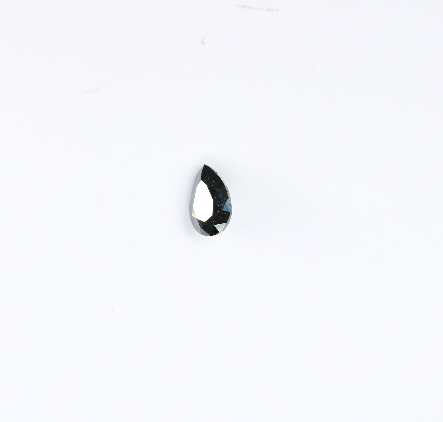 0.27 CT Loose Natural Pear Cut Black Diamond, Rose Cut Gemstone for Pendant, Perfect Gift for Women, Ideal for Gold Ring Designs