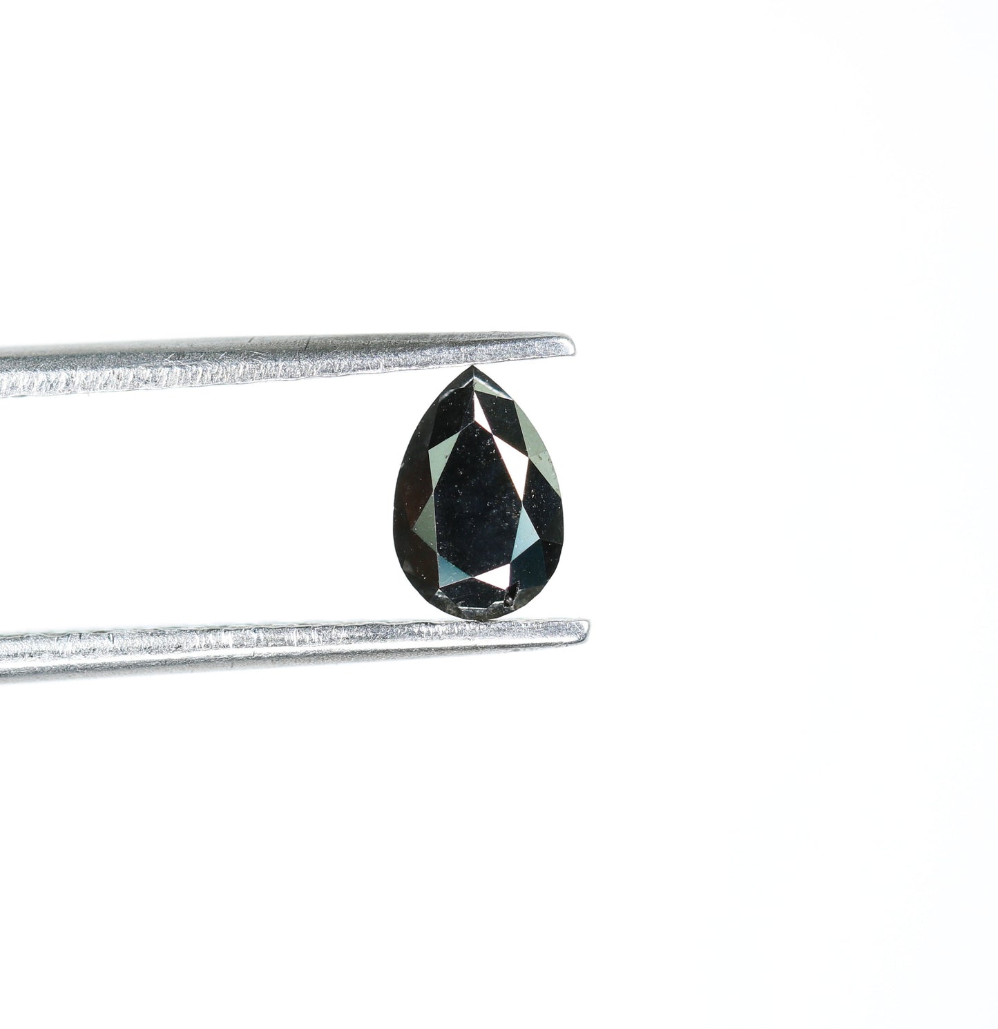 0.52 CT Pear Shape Fancy Black Diamond for Engagement Ring, Bezel Set Ring, Custom Ring Making, Perfect for Gold Rings