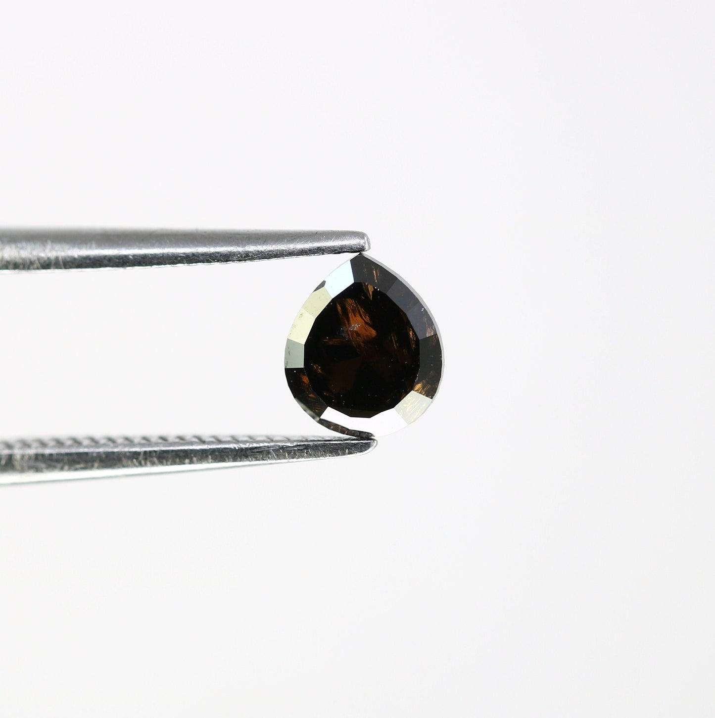 0.66 CT Natural Fancy Black Pear Shape Diamond for Proposal Ring, Engagement Ring, Gift for Girlfriend or Wife, Perfect for Gold Ring Design