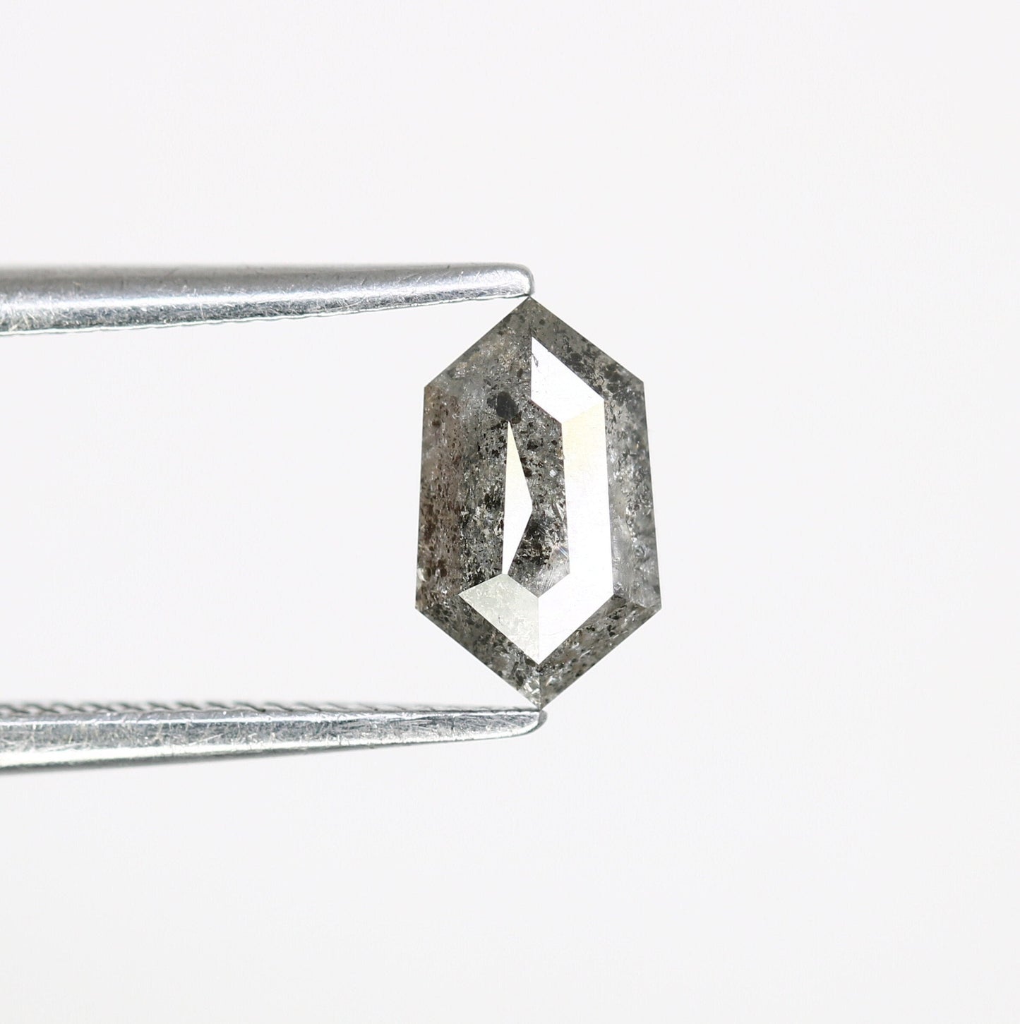 0.73 CT Salt and Pepper Hexagon Cut - Natural Loose Hexagon Shape -Unique Diamond for Ring - Special Gift for Her - Wholesaler of Diamond