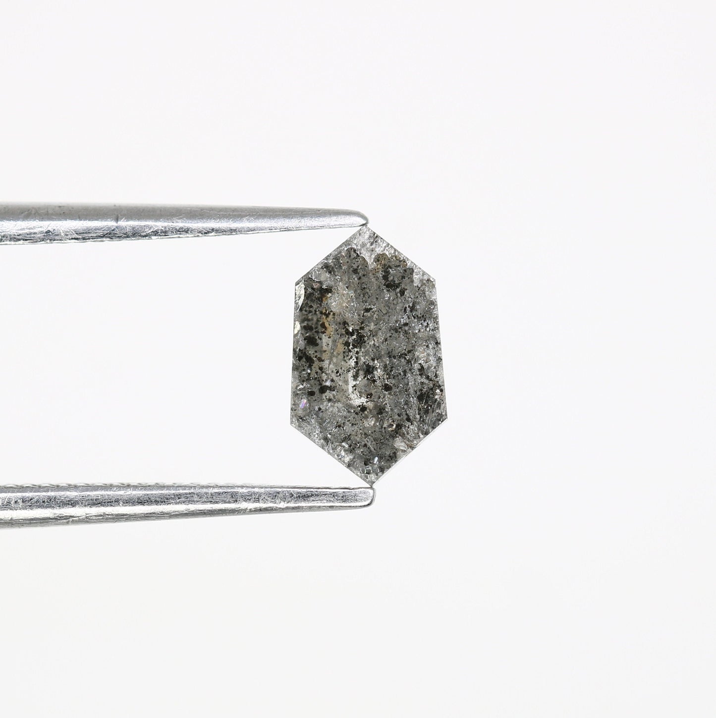 0.73 CT Salt and Pepper Hexagon Cut - Natural Loose Hexagon Shape -Unique Diamond for Ring - Special Gift for Her - Wholesaler of Diamond