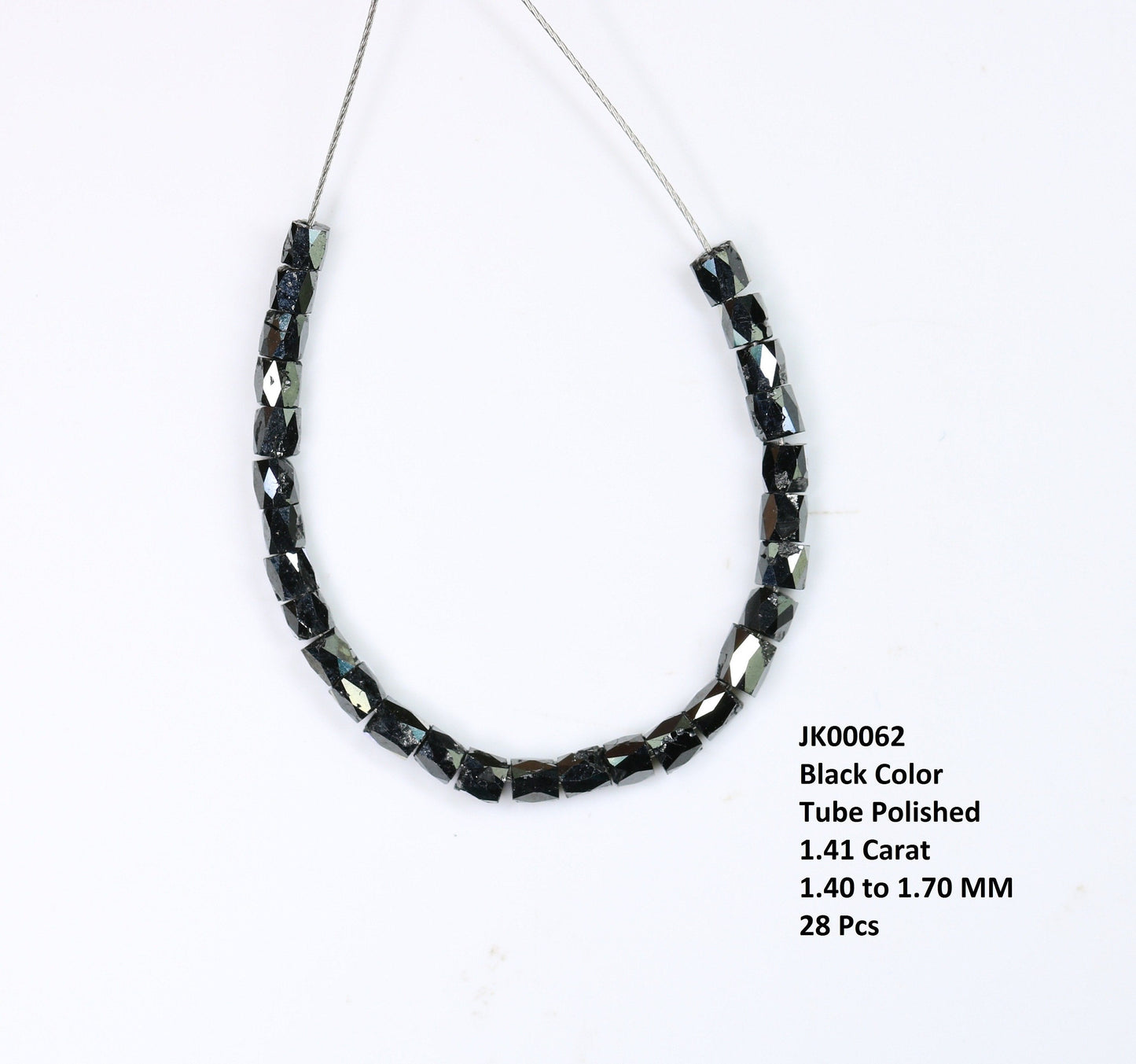 Black Diamond Beads | AAA Quality Faceted Loose Gems for Artisan Crystal Necklaces | Unique DIY Jewelry Making Supplies & Craft Beads