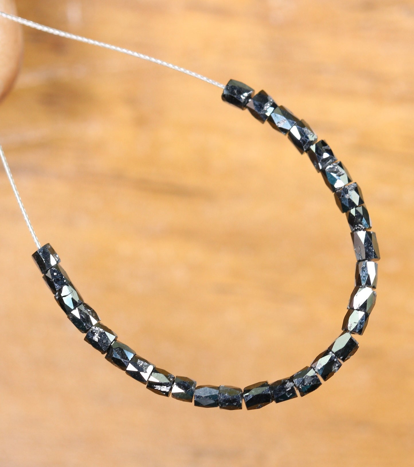 Black Diamond Beads | AAA Quality Faceted Loose Gems for Artisan Crystal Necklaces | Unique DIY Jewelry Making Supplies & Craft Beads