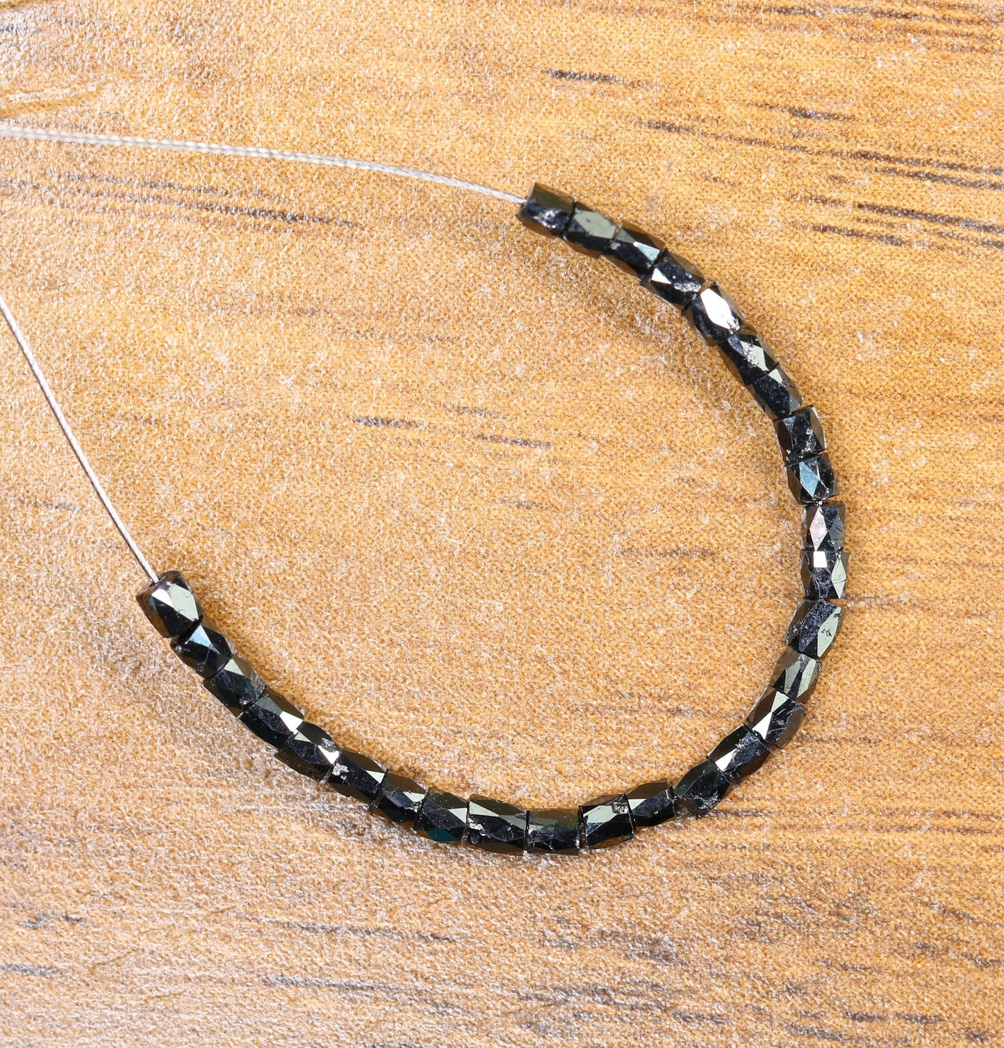 Black Diamond Beads | AAA Quality Faceted Loose Gems for Artisan Crystal Necklaces | Unique DIY Jewelry Making Supplies & Craft Beads