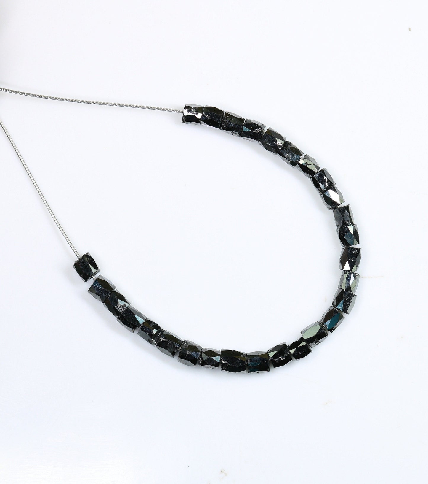 Black Diamond Beads | AAA Quality Faceted Loose Gems for Artisan Crystal Necklaces | Unique DIY Jewelry Making Supplies & Craft Beads