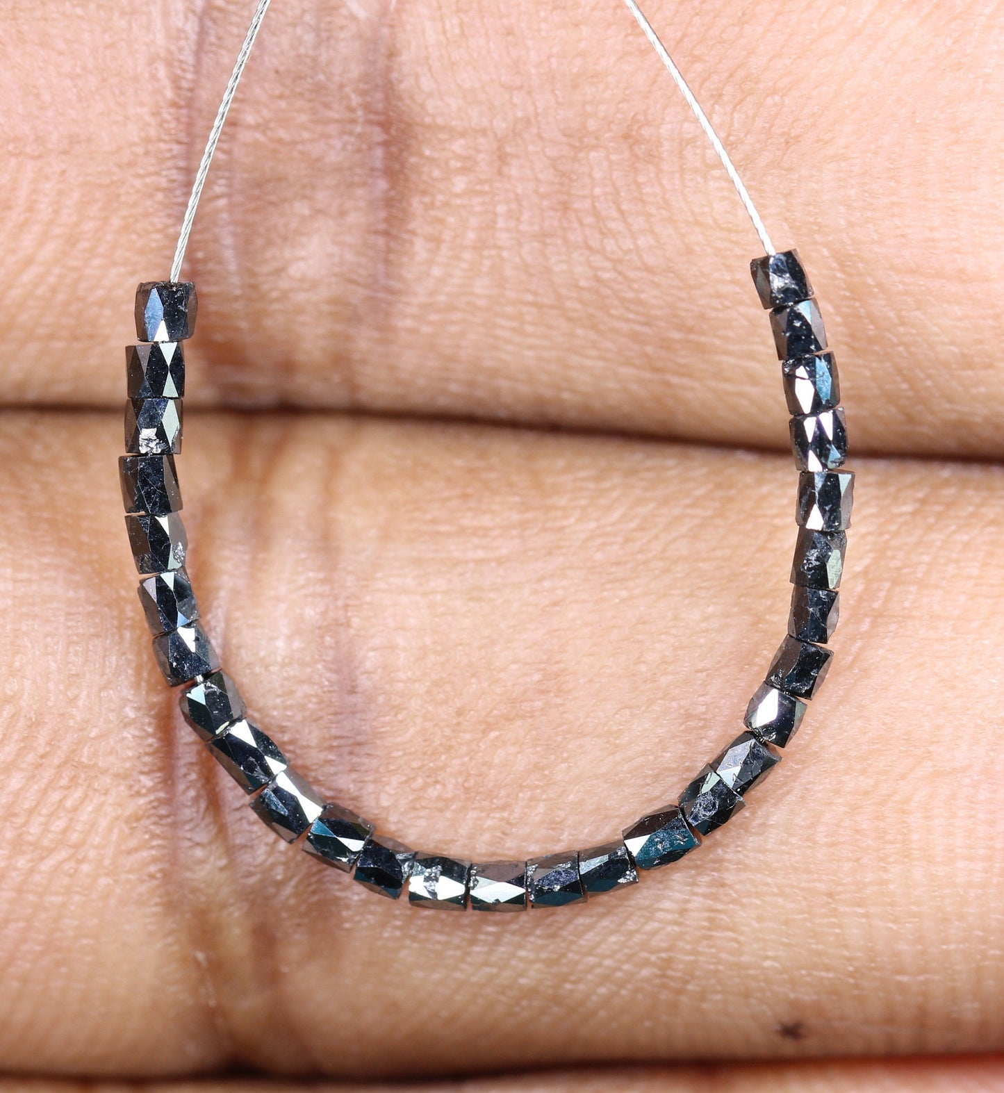 Black Diamond Beads | AAA Quality Faceted Loose Gems for Artisan Crystal Necklaces | Unique DIY Jewelry Making Supplies & Craft Beads