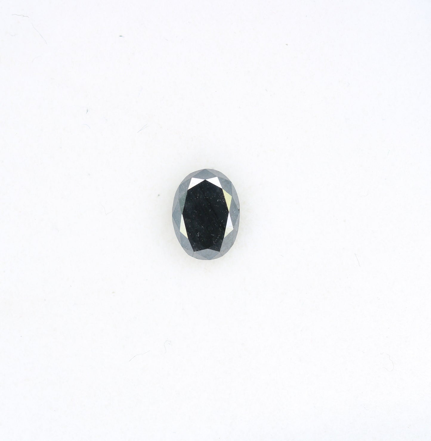 0.51 CT Fancy Oval Polished Black Loose Diamond for Wedding Jewelry, Oval Black Diamond, Engagement Ring, Gift for Wife