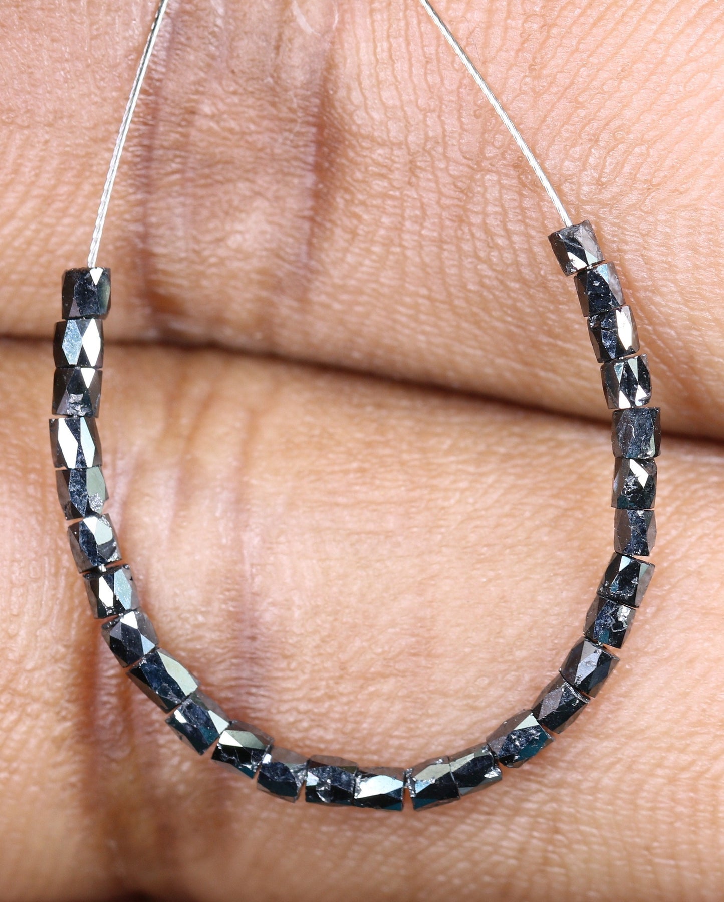 Black Diamond Beads | AAA Quality Faceted Loose Gems for Artisan Crystal Necklaces | Unique DIY Jewelry Making Supplies & Craft Beads