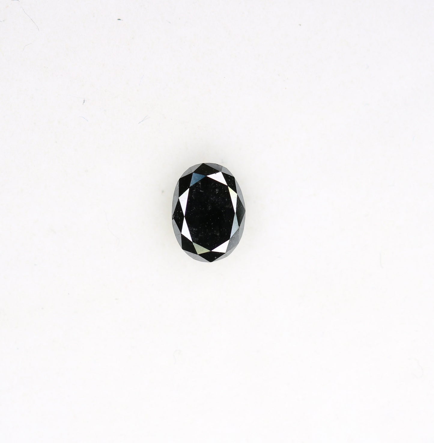 0.51 CT Fancy Oval Polished Black Loose Diamond for Wedding Jewelry, Oval Black Diamond, Engagement Ring, Gift for Wife