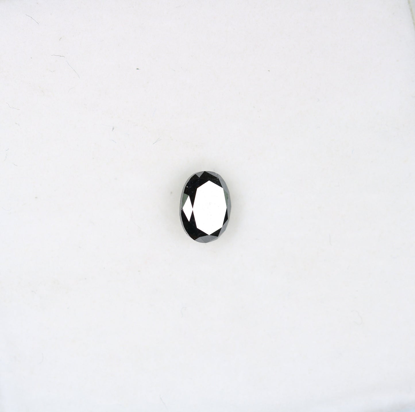 0.51 CT Fancy Oval Polished Black Loose Diamond for Wedding Jewelry, Oval Black Diamond, Engagement Ring, Gift for Wife