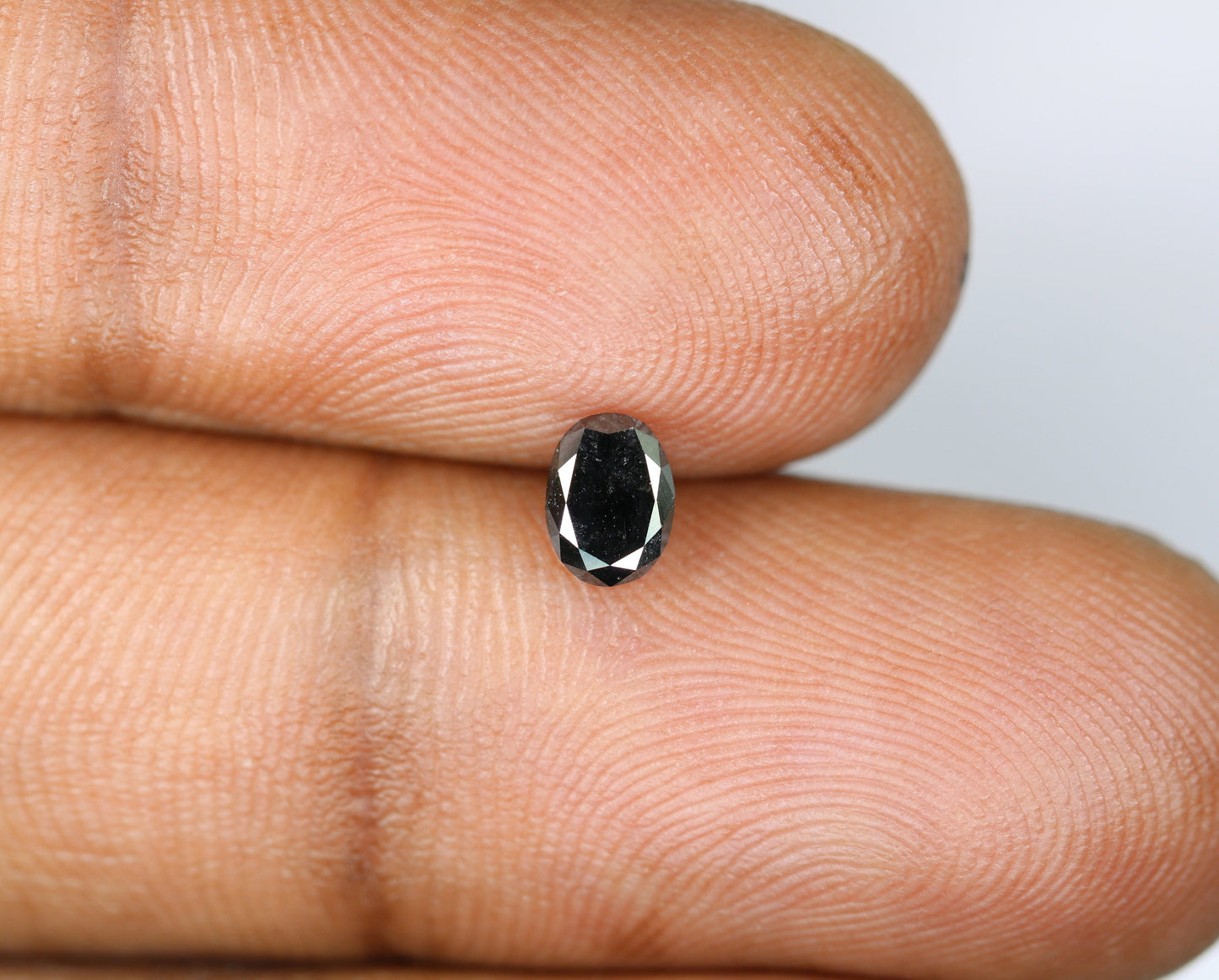 0.51 CT Fancy Oval Polished Black Loose Diamond for Wedding Jewelry, Oval Black Diamond, Engagement Ring, Gift for Wife