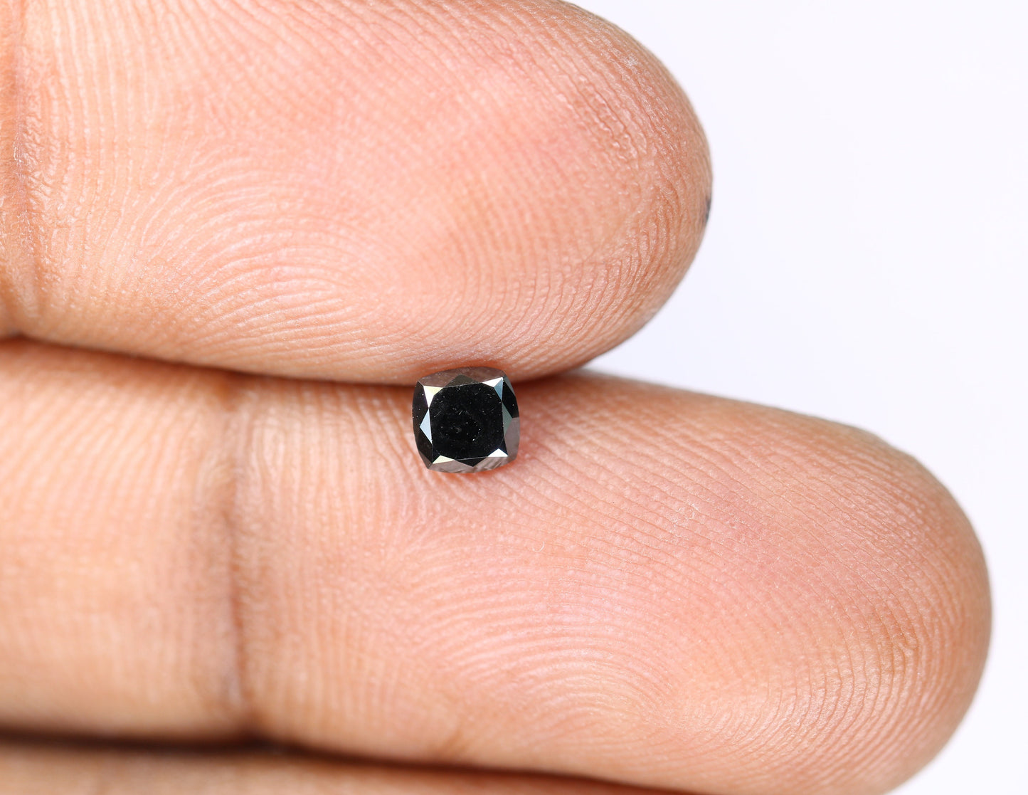 0.32 CT Cushion Shape Loose Black Diamond for Statement Jewelry, Gift for Girlfriend or Wife, Wedding Gift, Gold Ring