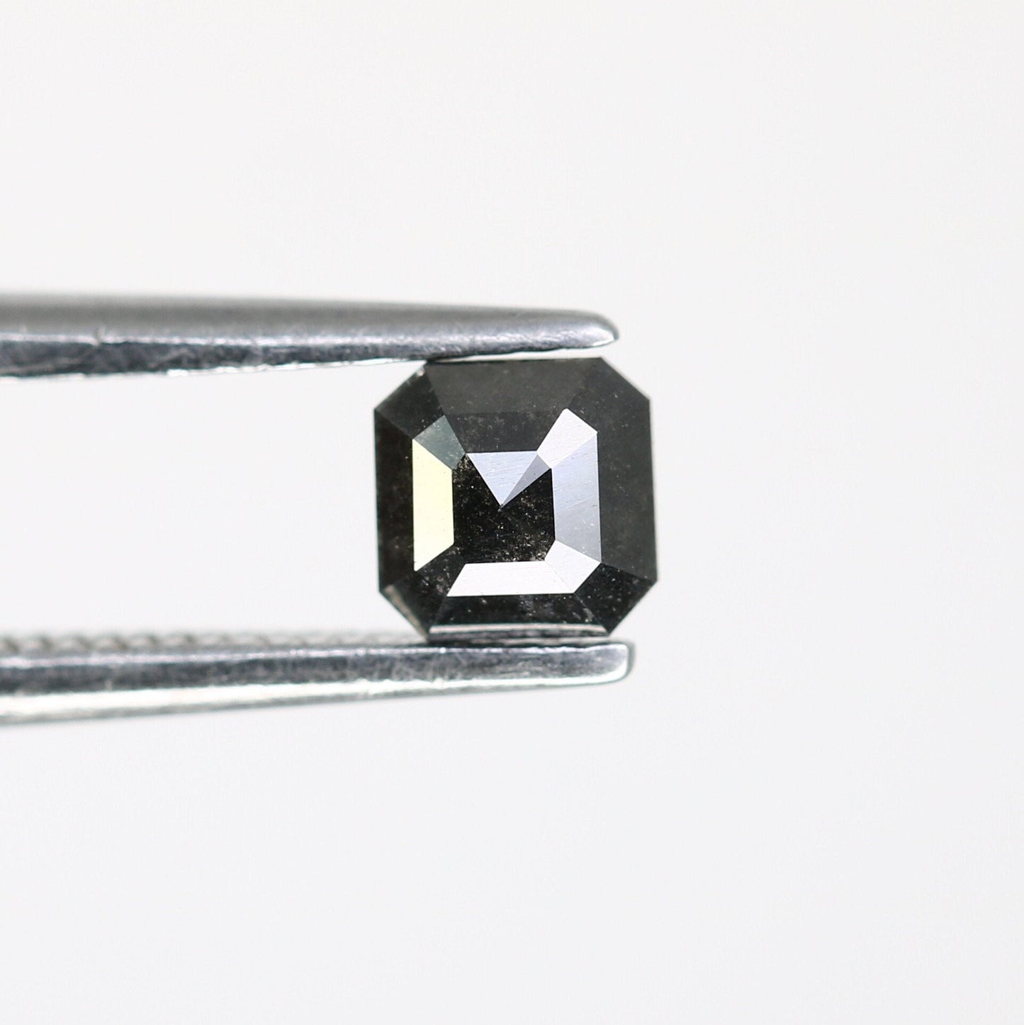 0.35 CT Emerald Cut Loose Salt & Pepper Diamond - Ideal for Wedding Rings - Labor Day Sale
