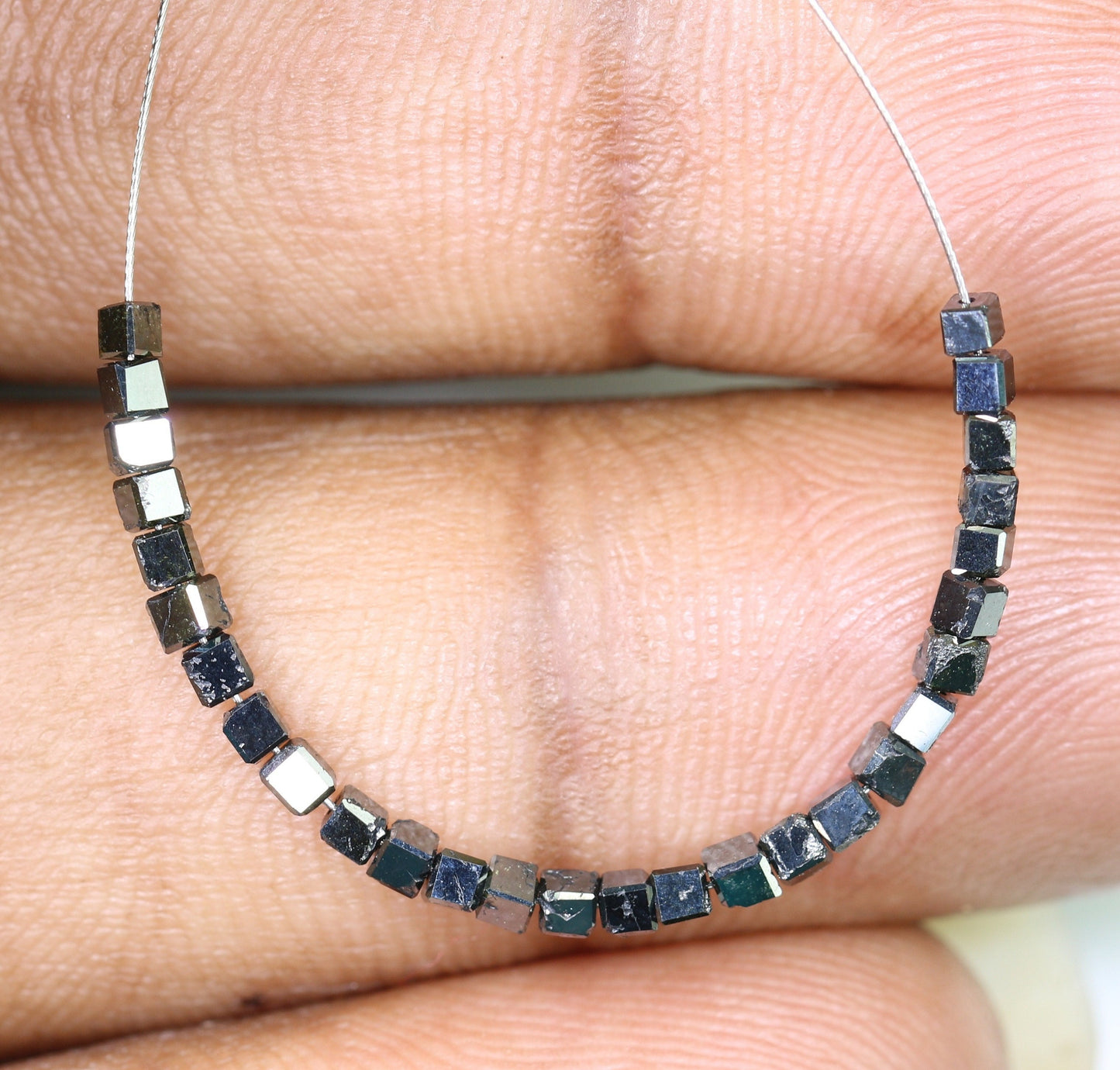 Chic Black Diamond Beads | Premium Faceted Loose Gems for Vintage Crystal Necklaces | Unique DIY Jewelry Making Supplies & Craft Beads