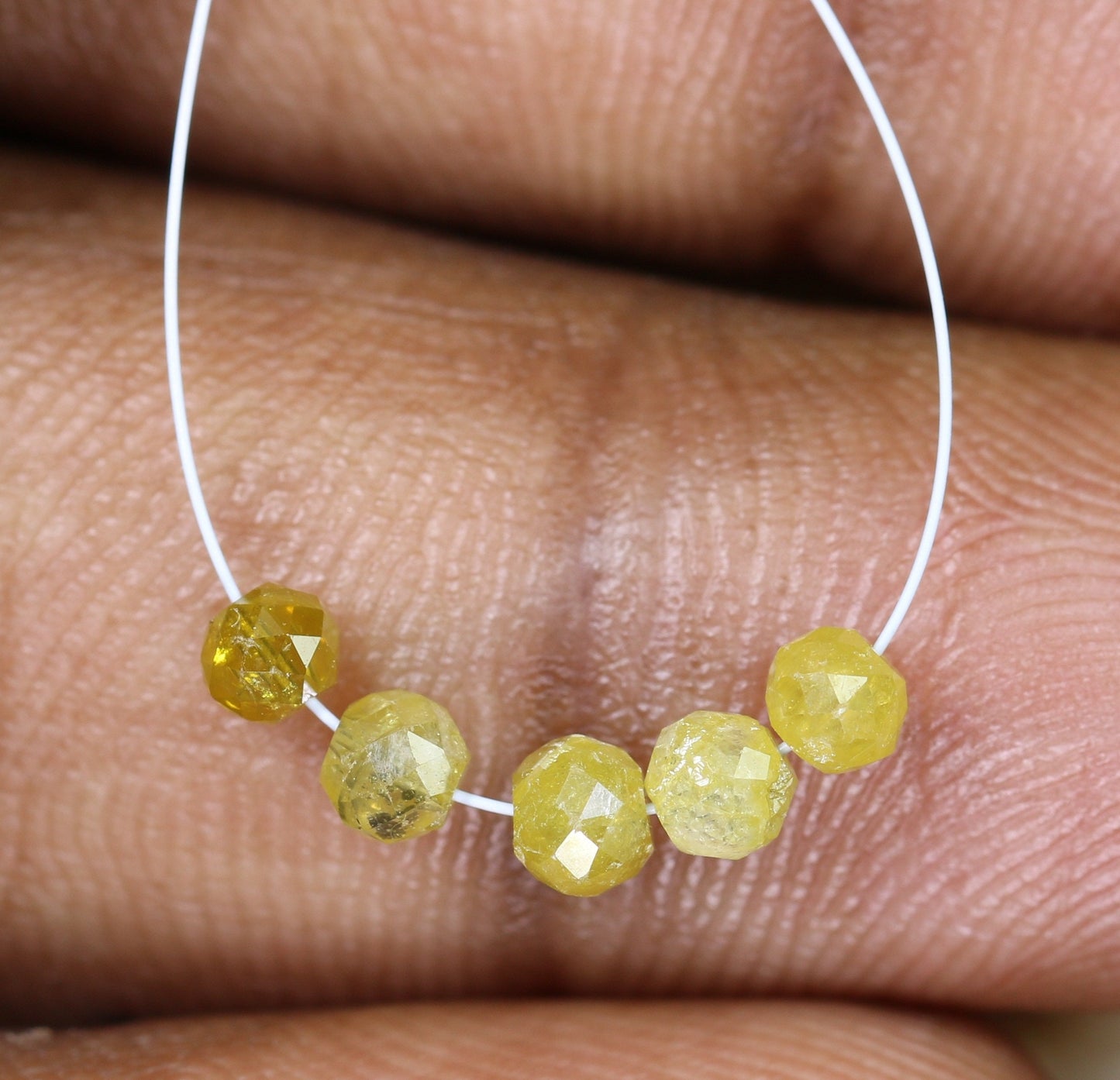 Elegant Fancy Yellow Diamond Beads | AAA Quality Faceted Gems for Art Deco & Retro Necklaces | Unique Handmade Crystal Jewelry Craft Supplie