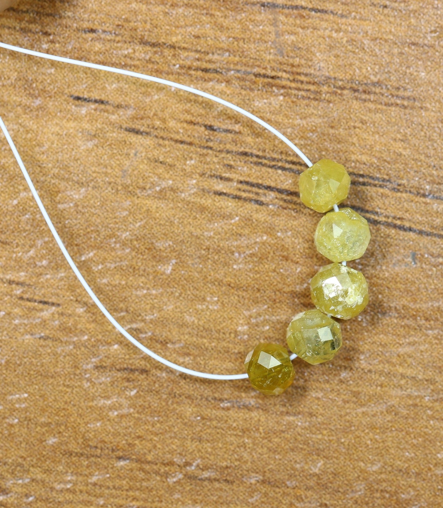 Elegant Fancy Yellow Diamond Beads | AAA Quality Faceted Gems for Art Deco & Retro Necklaces | Unique Handmade Crystal Jewelry Craft Supplie