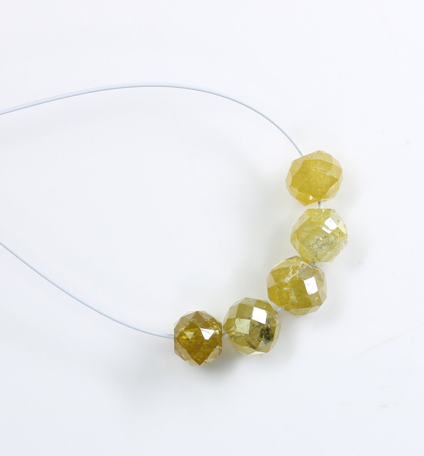 Elegant Fancy Yellow Diamond Beads | AAA Quality Faceted Gems for Art Deco & Retro Necklaces | Unique Handmade Crystal Jewelry Craft Supplie