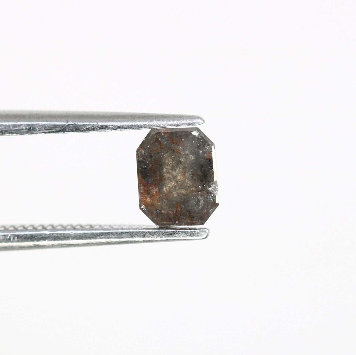 0.71 CT Emerald Cut Loose Salt & Pepper Diamond - Ideal for Custom Wedding Rings - Labor Day Sale
