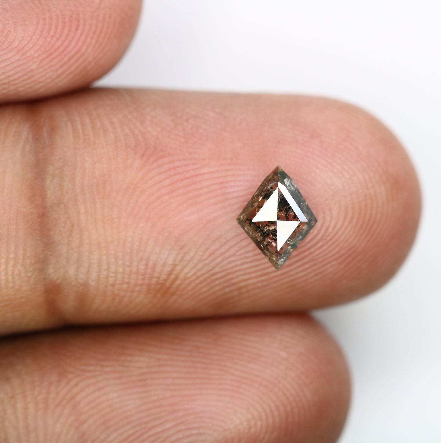 0.68 CT Shape Salt and Pepper Kite Shape - Natural Kite shape Loose Diamond -For 14k Gold Jewelry - Christmas Gift - LABORDAY Offer