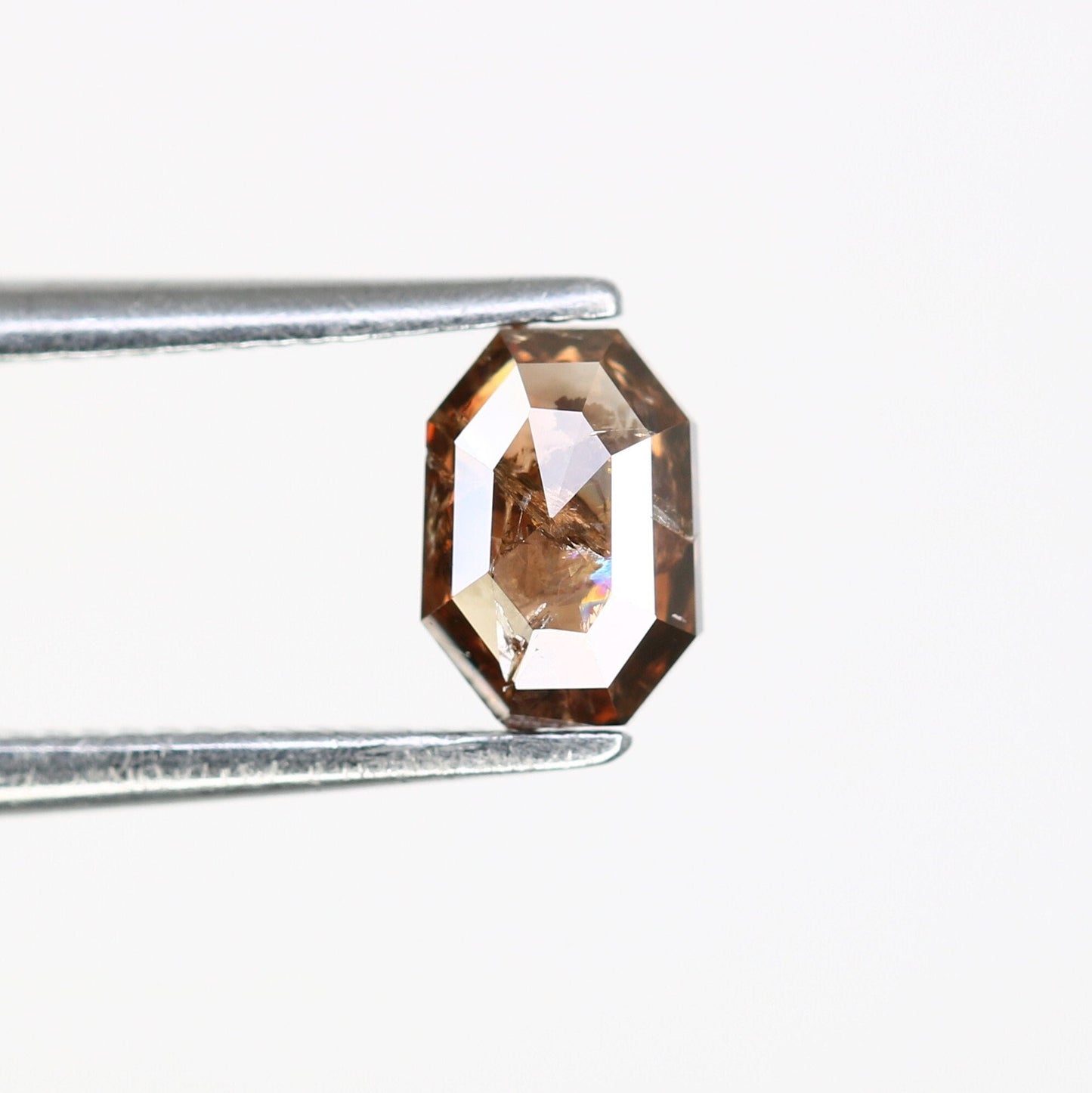 0.59 CT Fancy Brown Emerald Shape - Natural Gemstone for Diamond Pendant | One-of-a-Kind Necklace & Earring Set