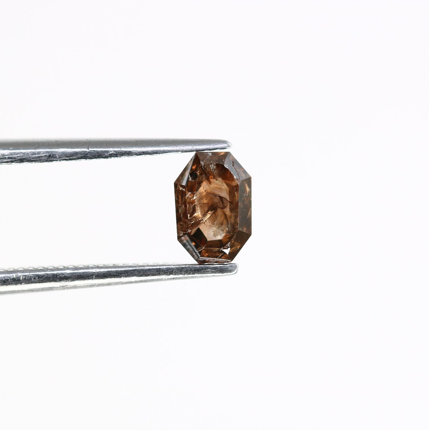 0.59 CT Fancy Brown Emerald Shape - Natural Gemstone for Diamond Pendant | One-of-a-Kind Necklace & Earring Set