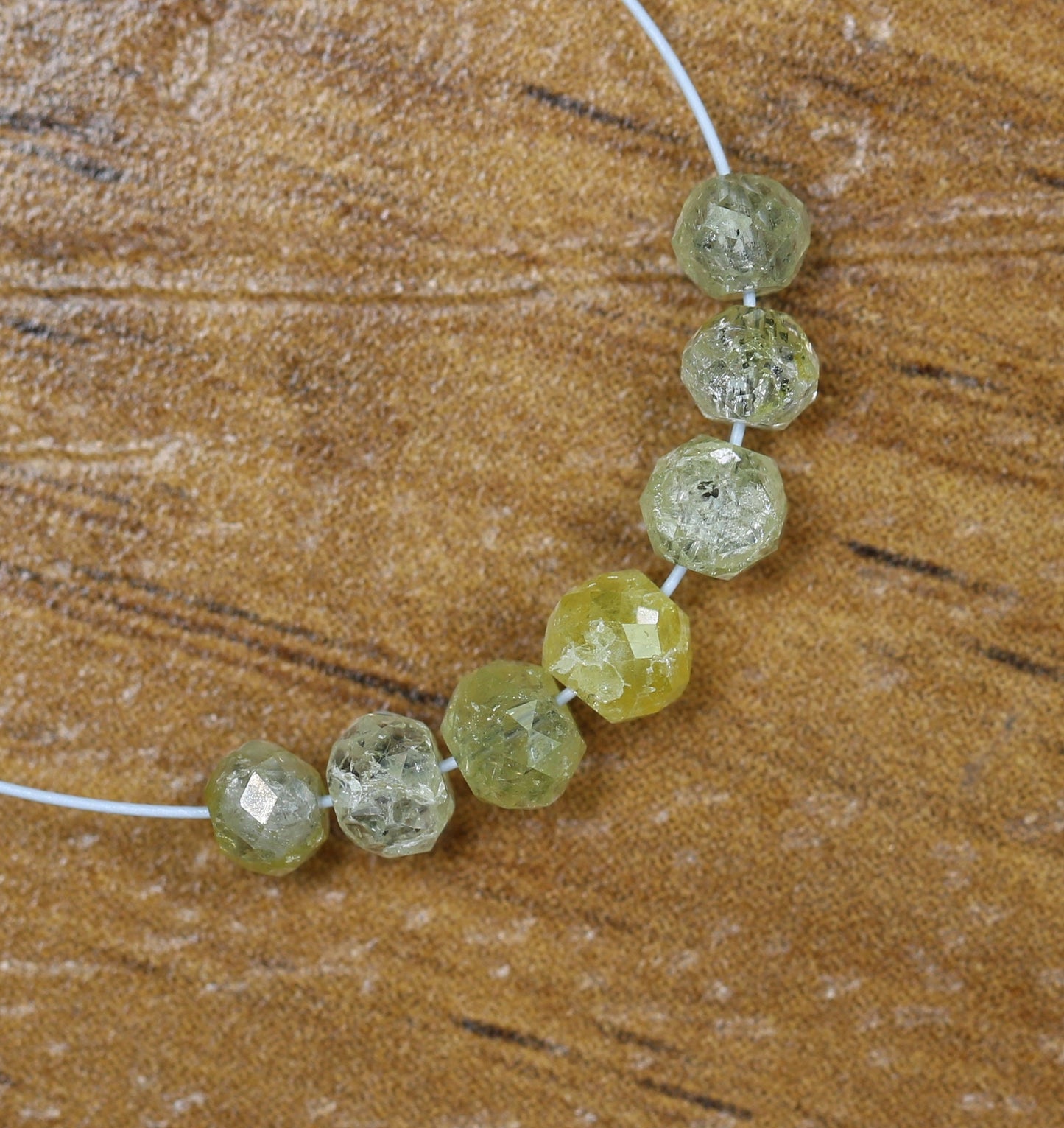 1.71 CT Natural Raw Rough Diamond Beads | Premium Faceted Loose Gems for Retro Crystal Necklaces | Unique DIY Jewelry Making Supplies