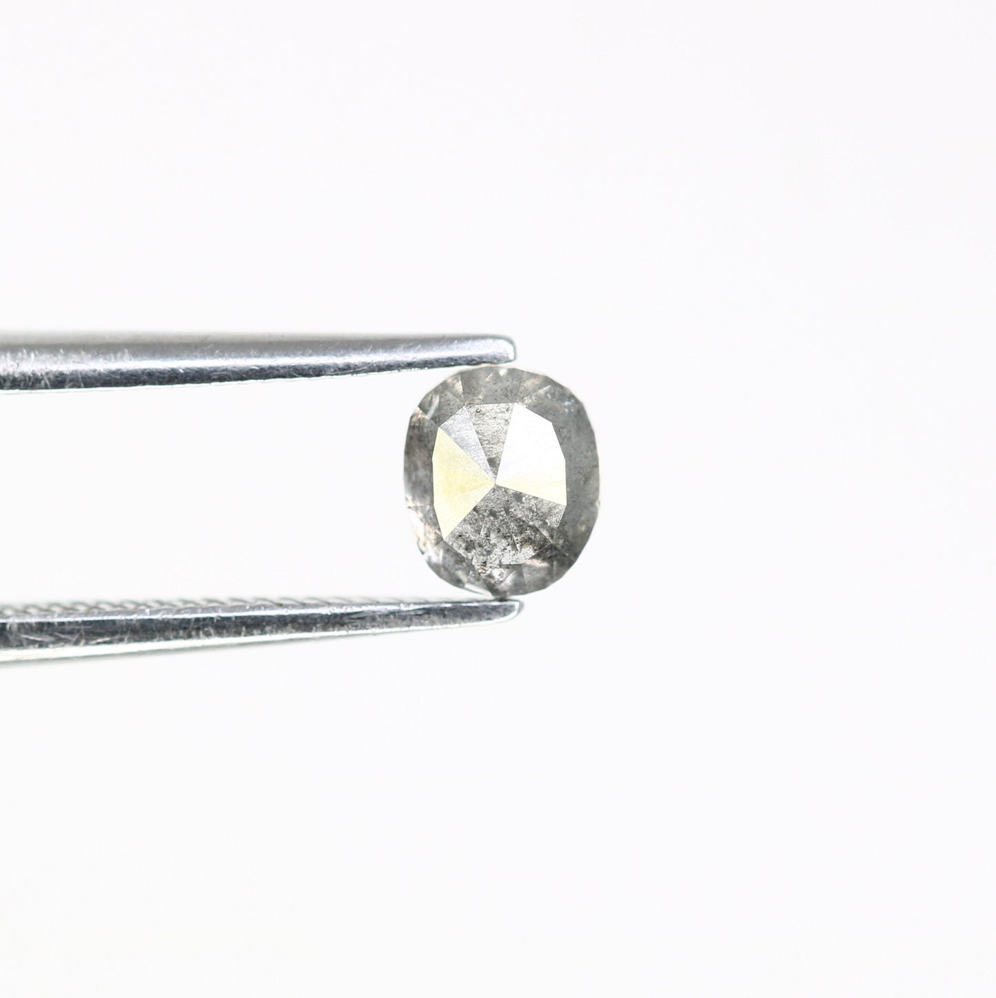 0.54 CT Oval Salt and Pepper Diamond - Rustic Loose Diamond for Unique Engagement Rings, Raw Diamond for Custom Jewelry & Special Gift Ideas