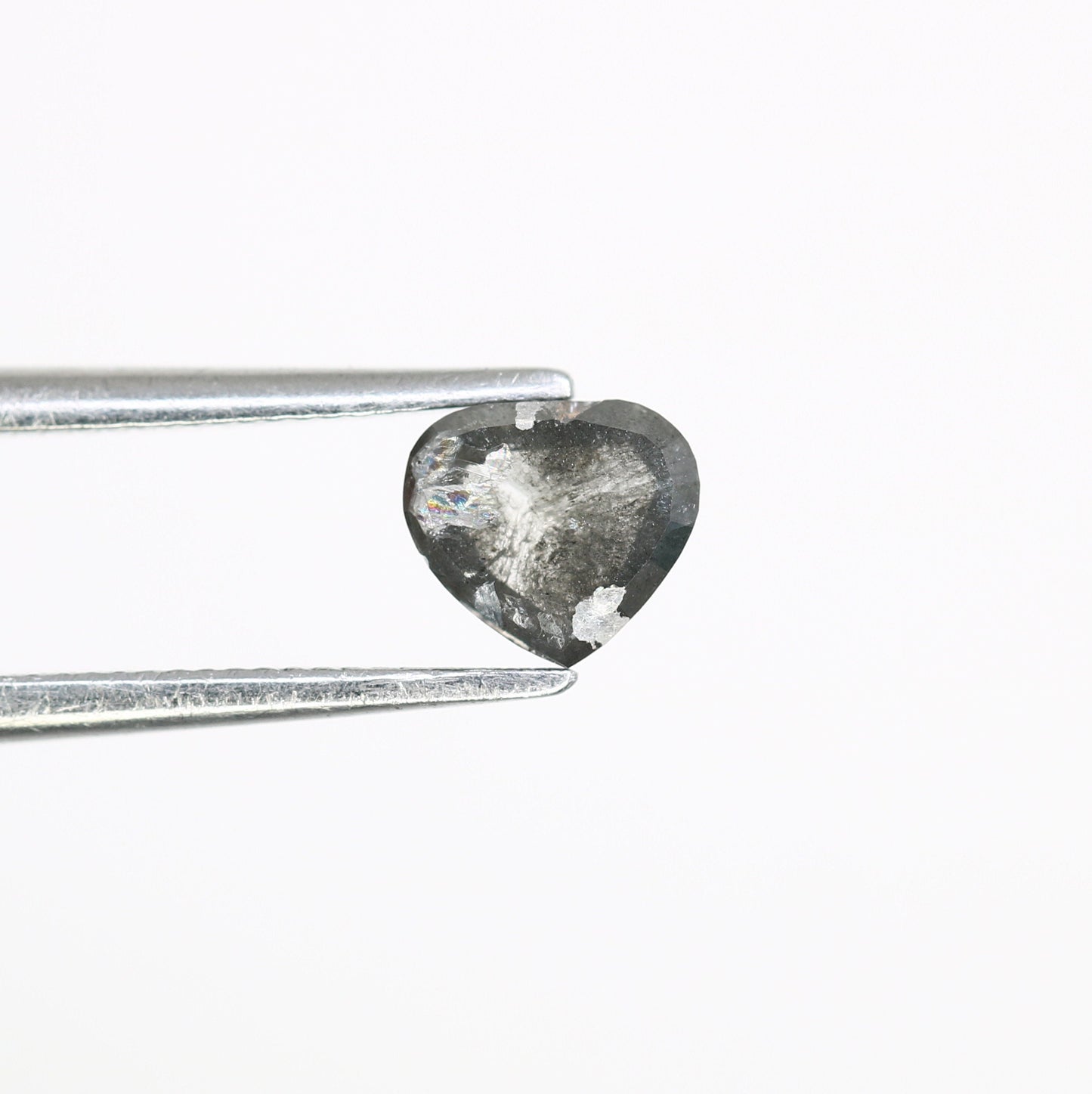 0.57 CT Heart Shape Natural Salt And Pepper Diamond For Engagement Ring | Proposal Ring | Gift For Girl FriendFor Gold Ring Diamonds