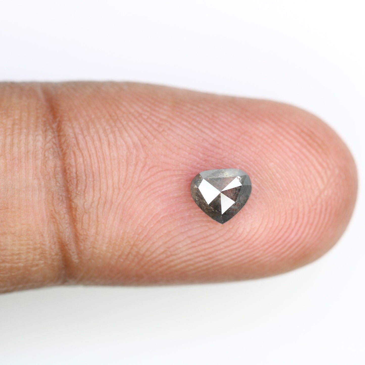 0.57 CT Heart Shape Natural Salt And Pepper Diamond For Engagement Ring | Proposal Ring | Gift For Girl FriendFor Gold Ring Diamonds