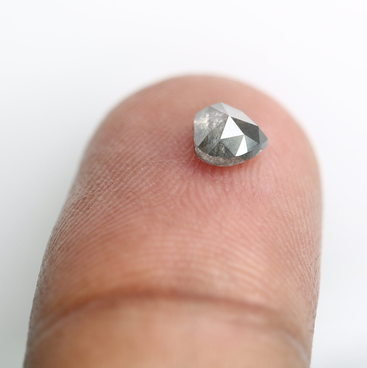 0.57 CT Heart Shape Natural Salt And Pepper Diamond For Engagement Ring | Proposal Ring | Gift For Girl FriendFor Gold Ring Diamonds