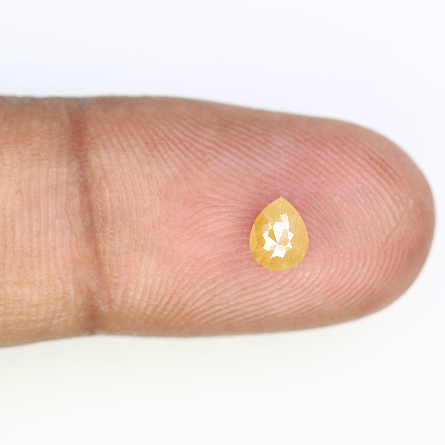 0.55 CT Pear Shape Fancy Snow White Diamond for Wedding Ring - Engagement Ring - Gift for Girlfriend - Custom Gold Ring Diamond
