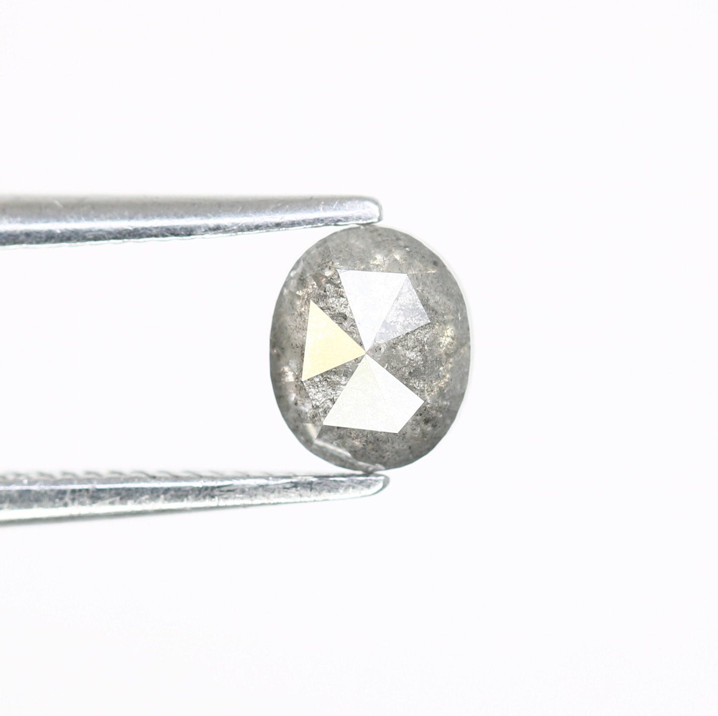 0.60 CT Oval Salt and Pepper Diamond - Unique Loose Gemstone for Custom Jewelry, Raw Diamond for Engagement Rings & Special Gift Ideas