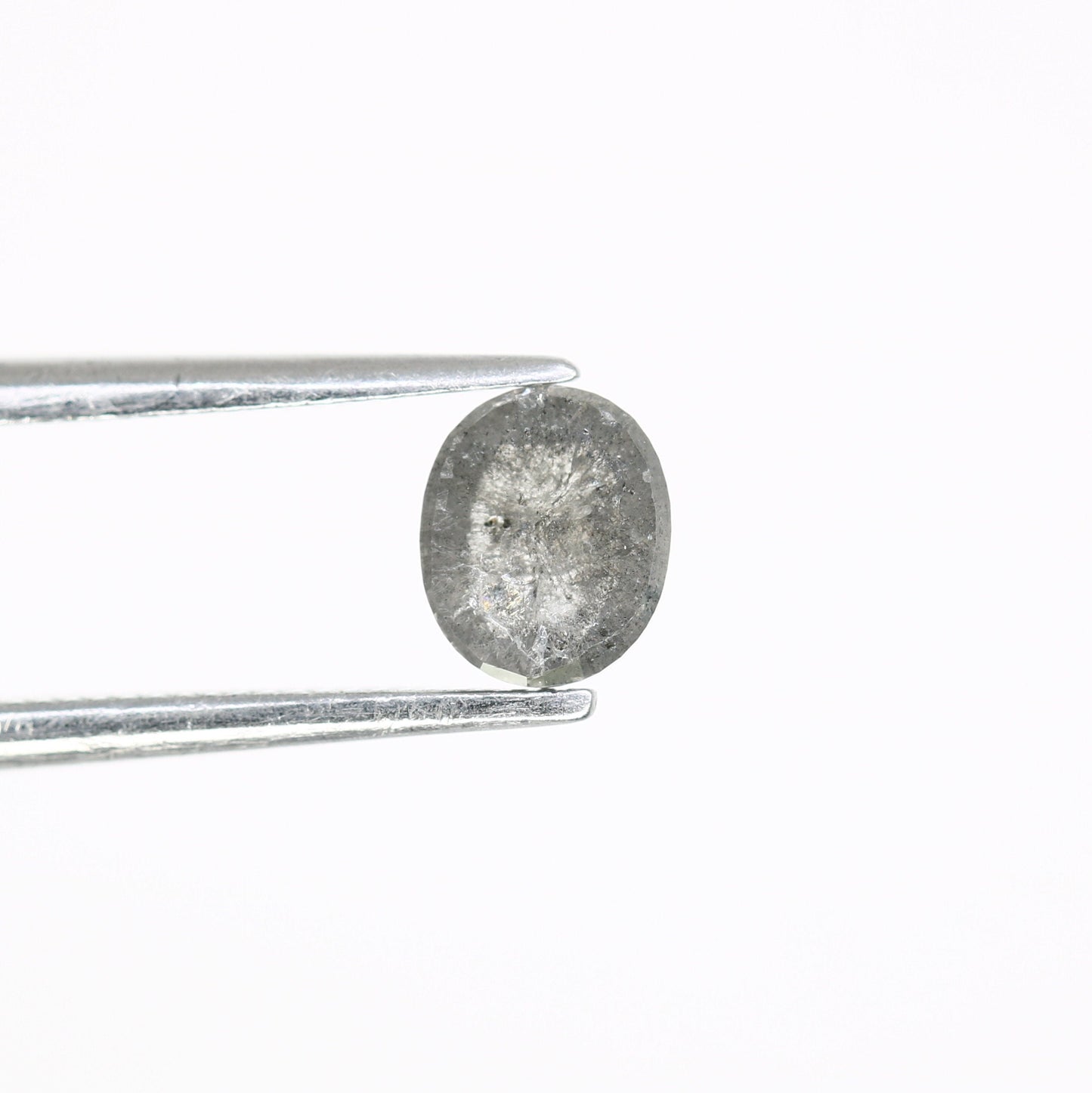 0.60 CT Oval Salt and Pepper Diamond - Unique Loose Gemstone for Custom Jewelry, Raw Diamond for Engagement Rings & Special Gift Ideas