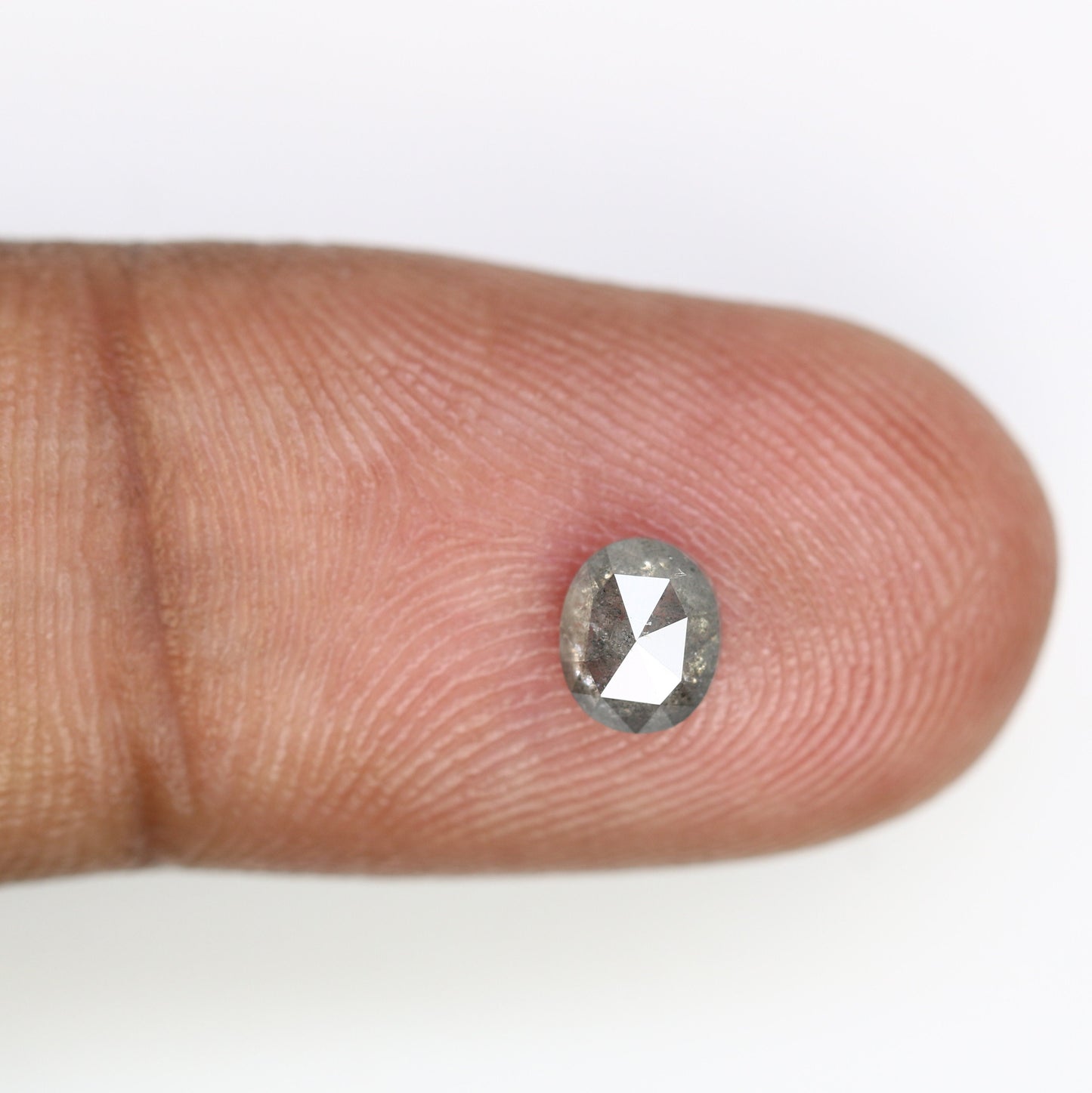 0.60 CT Oval Salt and Pepper Diamond - Unique Loose Gemstone for Custom Jewelry, Raw Diamond for Engagement Rings & Special Gift Ideas