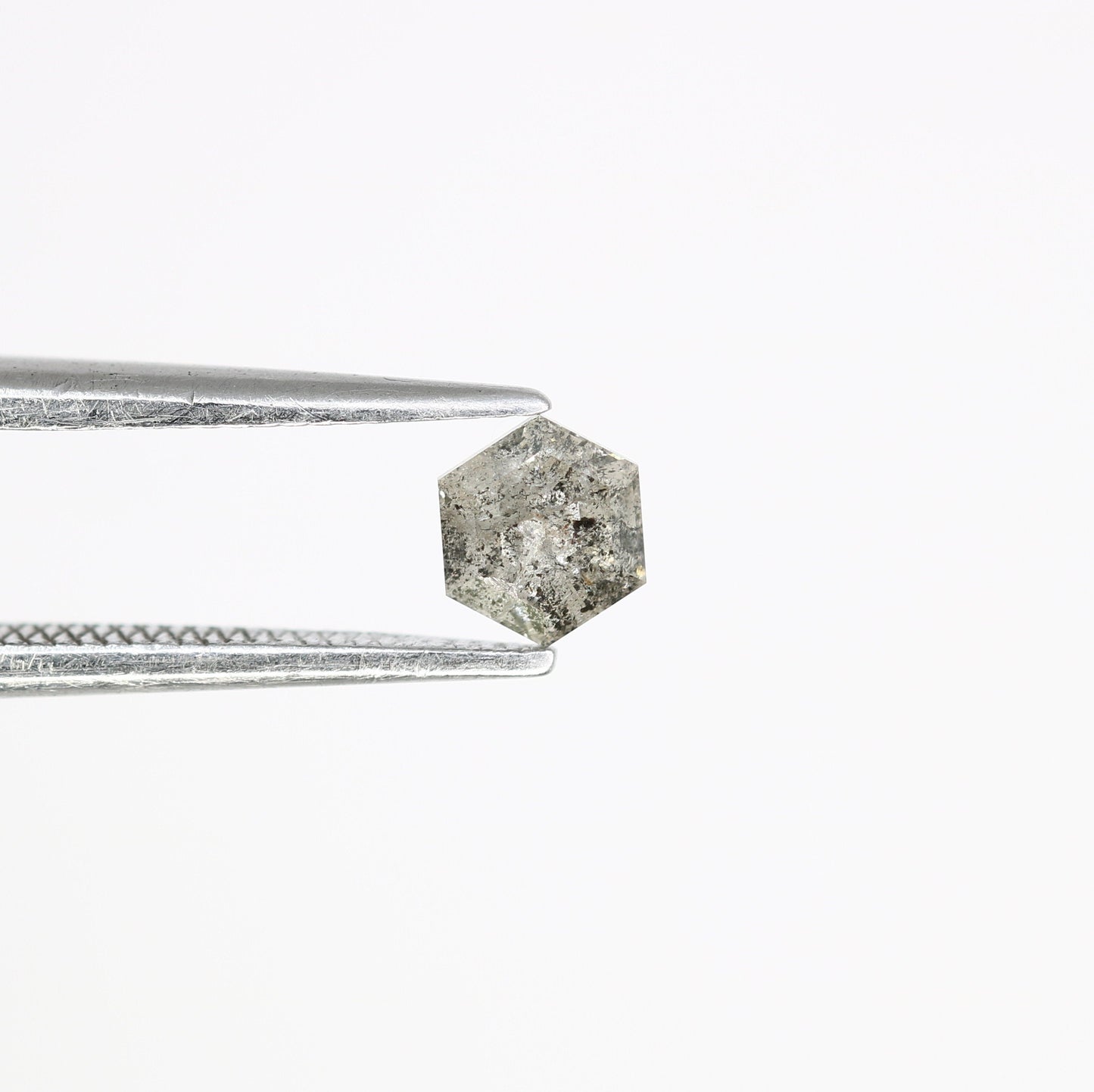 0.41 CT Salt and Pepper Hexagon Cut - Natural Loose Hexagon Shape -Unique Diamond for Ring - Special Gift for Her - Wholesaler of Diamond