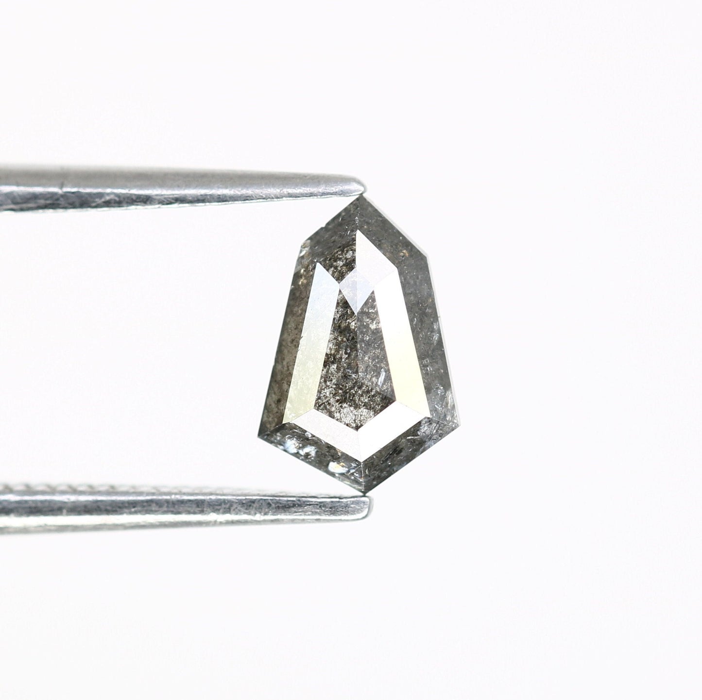 0.59 CT Salt and Pepper Unique Loose Diamond, Shield Cut for Handmade Necklace Pendant, Fancy Diamond Engagement Gold Ring For Women