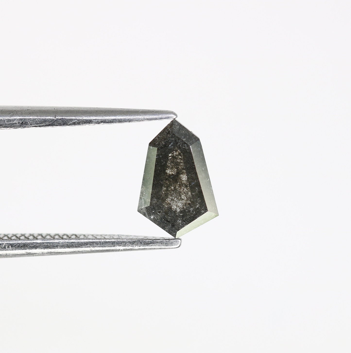 0.59 CT Salt and Pepper Unique Loose Diamond, Shield Cut for Handmade Necklace Pendant, Fancy Diamond Engagement Gold Ring For Women