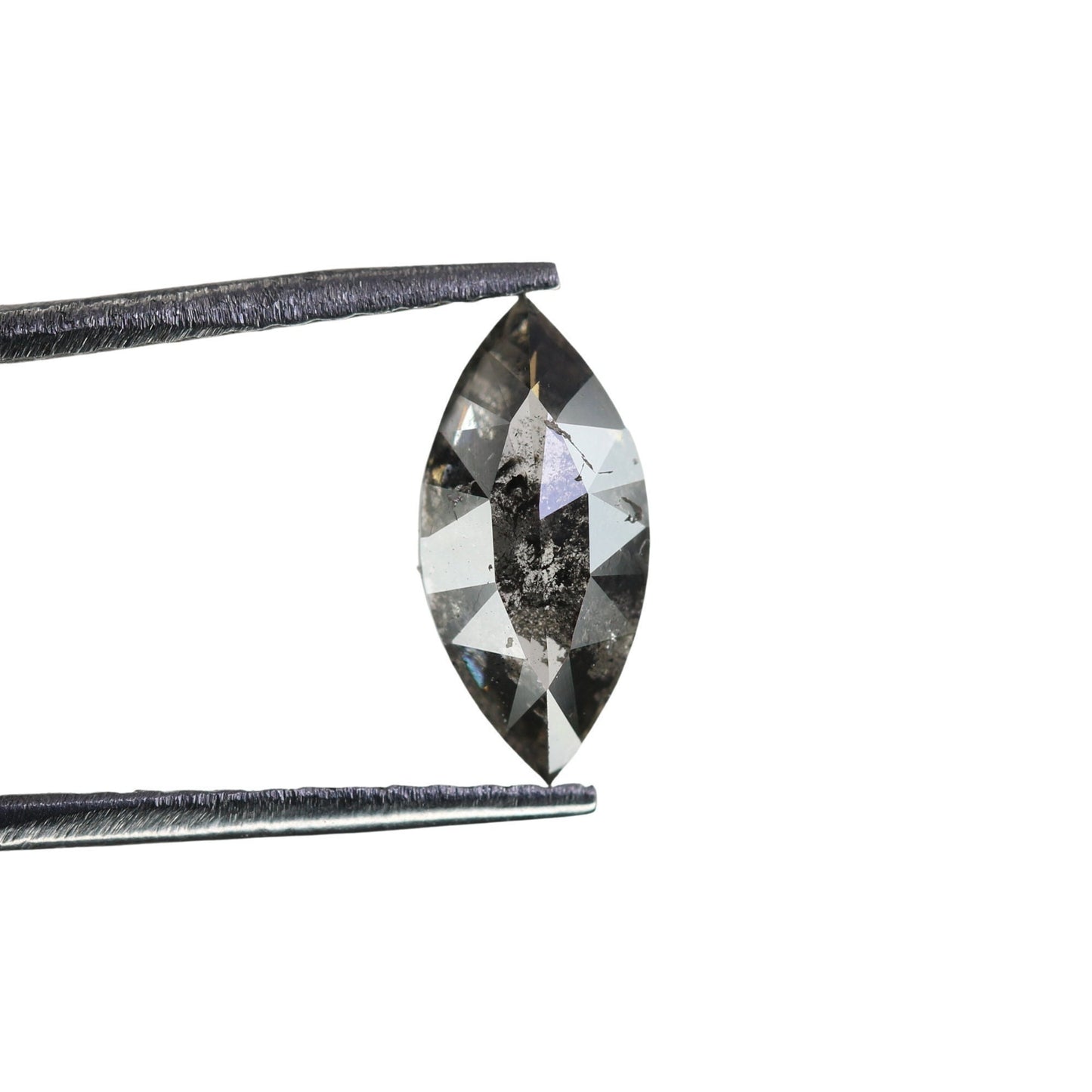 0.77 CT Marquise Shape Salt And Pepper Diamond | Natural Loose Black/Grey Diamonds For Weeding & Earring | For pendant | For Bracelet