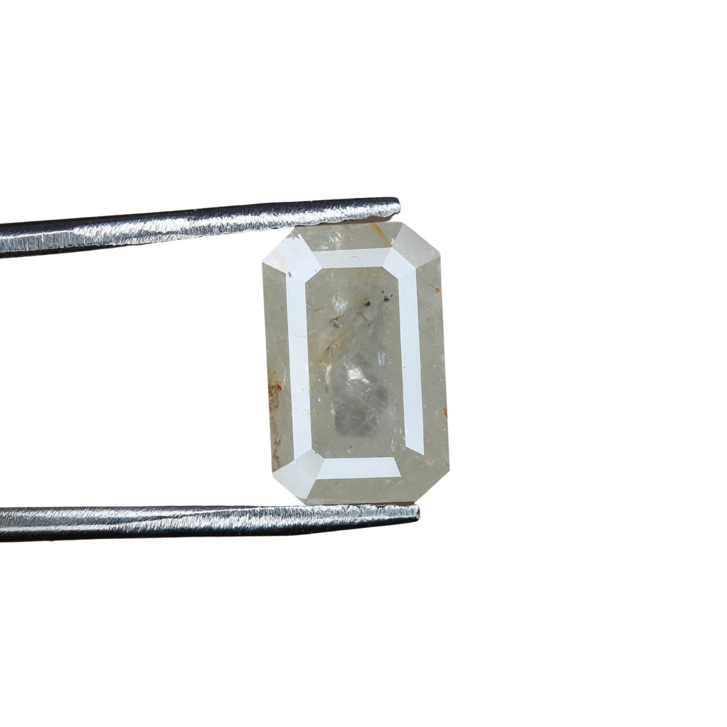 2.12 CT Emerald Cut Loose Diamond - Salt and Pepper Emerald Shape Diamond - Emerald For Wedding Ring - LABORDAY Offer - Customize Jewelry