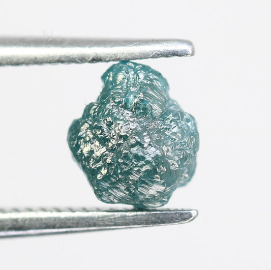 0.97 CT blue raw rough diamond natural uncut diamond loose diamonds for her antique wedding ring gifts for mom salt and pepper