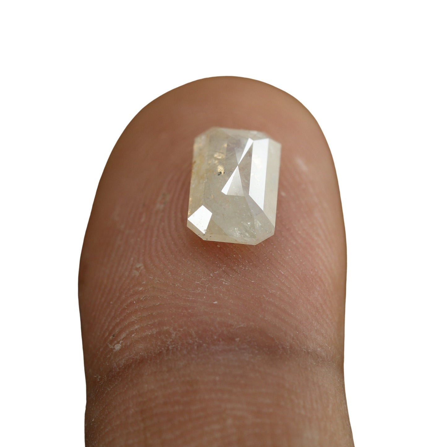 2.12 CT Emerald Cut Loose Diamond - Salt and Pepper Emerald Shape Diamond - Emerald For Wedding Ring - LABORDAY Offer - Customize Jewelry