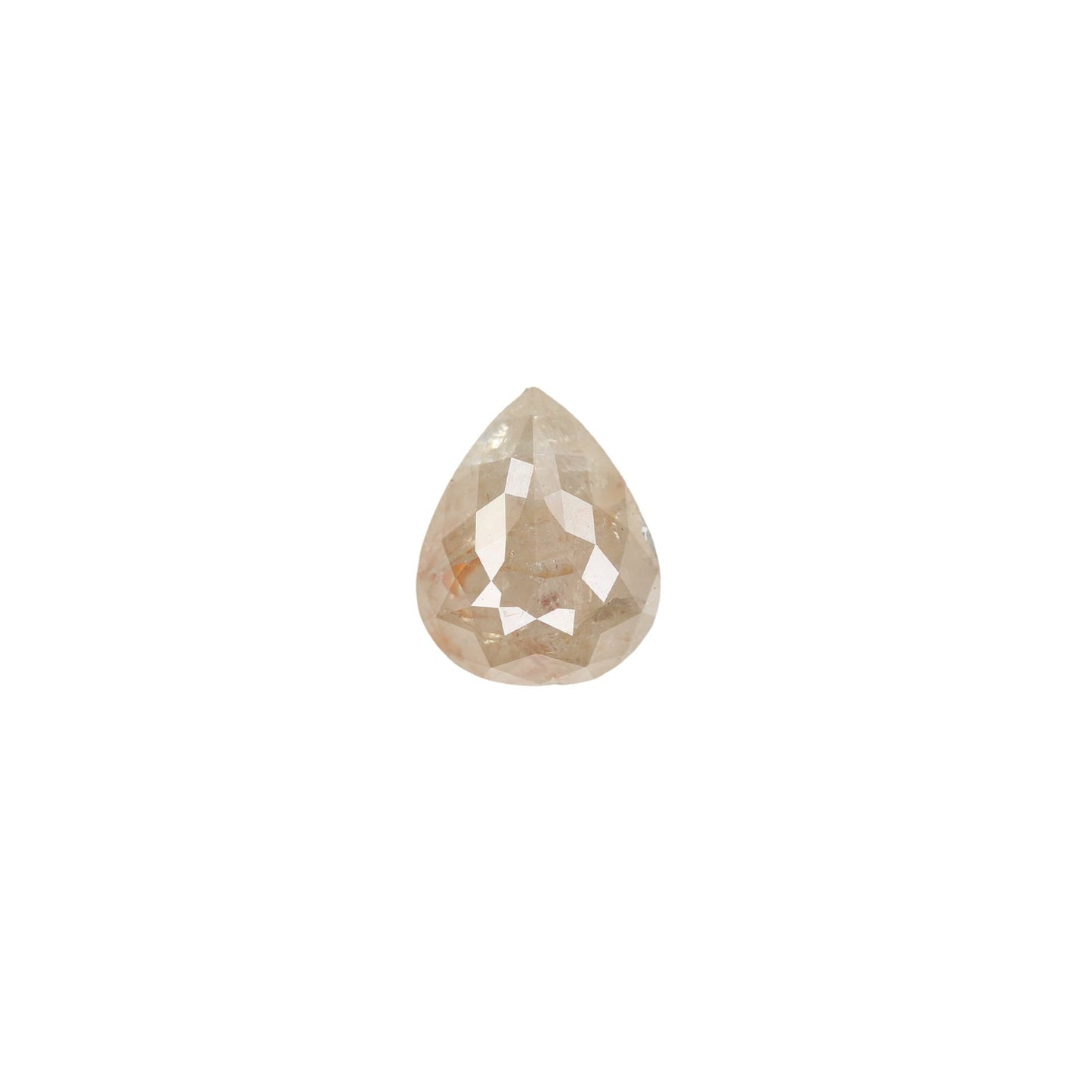 2.05 CT Antique Peach Pear Shape Loose Galaxy Diamond | Statement Jewelry Gem | Custom Ring | Perfect Peach Diamond Gift for Her