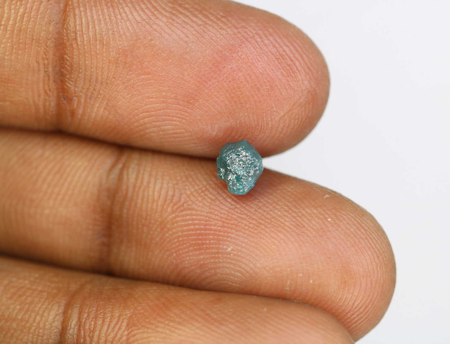 0.97 CT blue raw rough diamond natural uncut diamond loose diamonds for her antique wedding ring gifts for mom salt and pepper