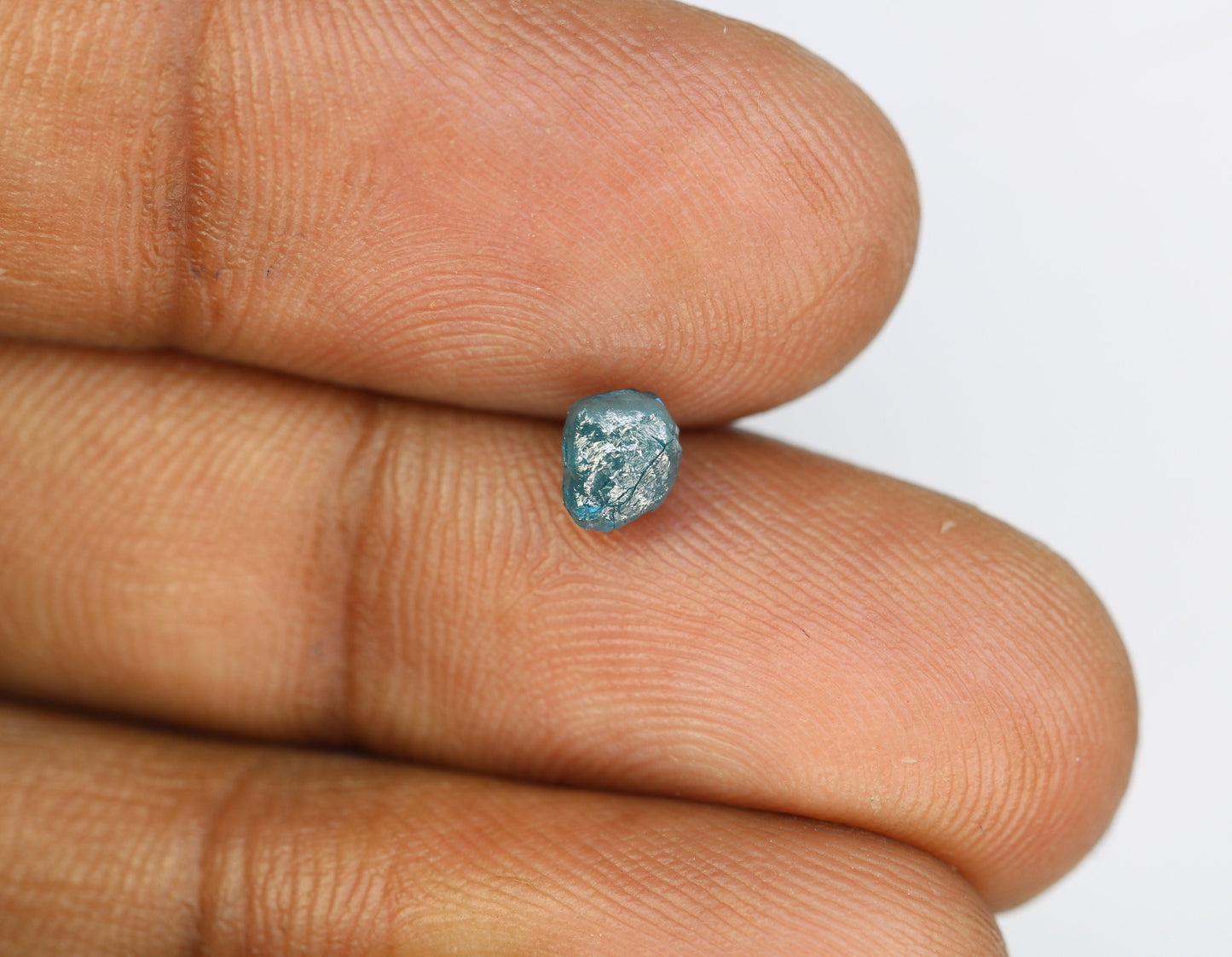 0.97 CT blue raw rough diamond natural uncut diamond loose diamonds for her antique wedding ring gifts for mom salt and pepper