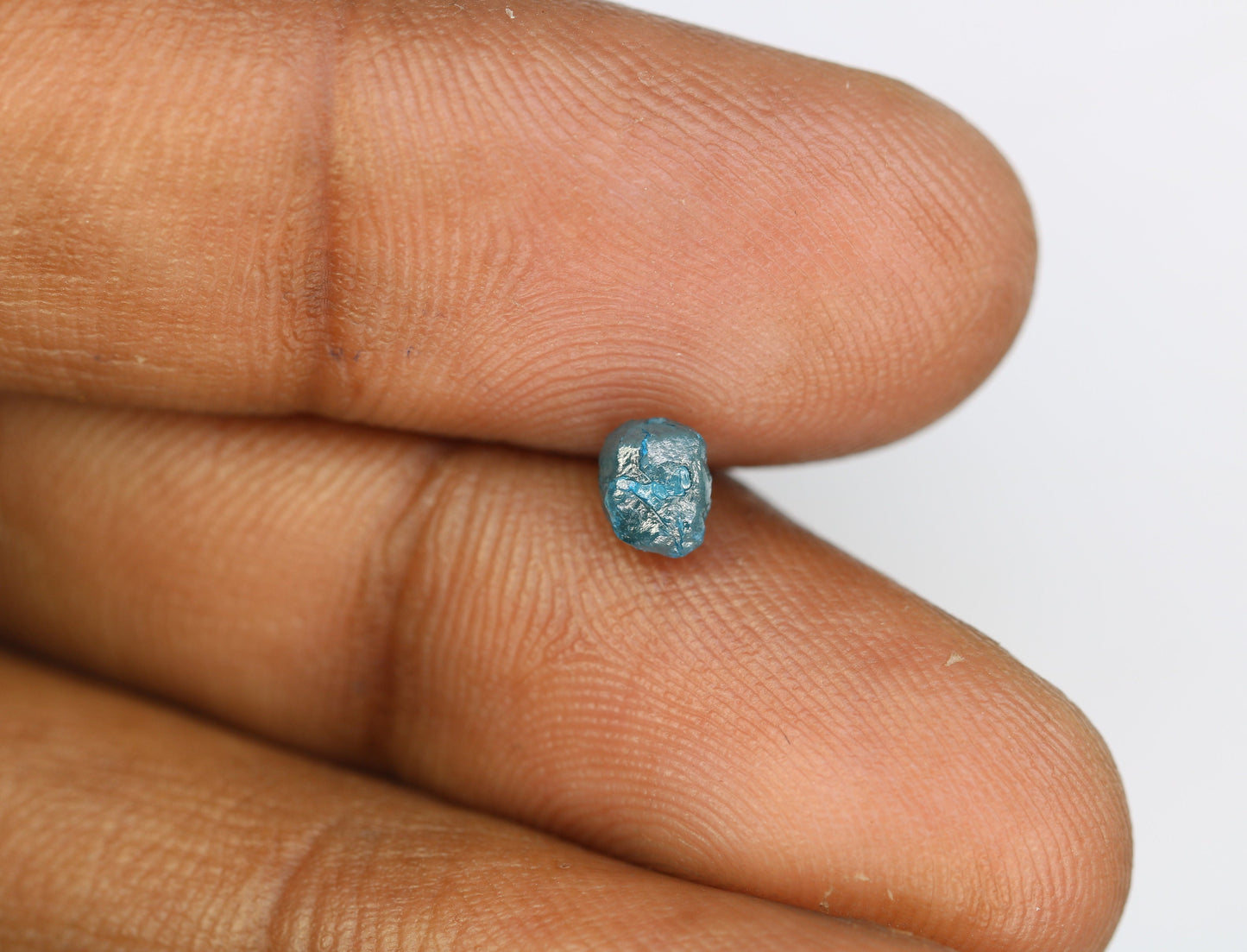 0.97 CT blue raw rough diamond natural uncut diamond loose diamonds for her antique wedding ring gifts for mom salt and pepper
