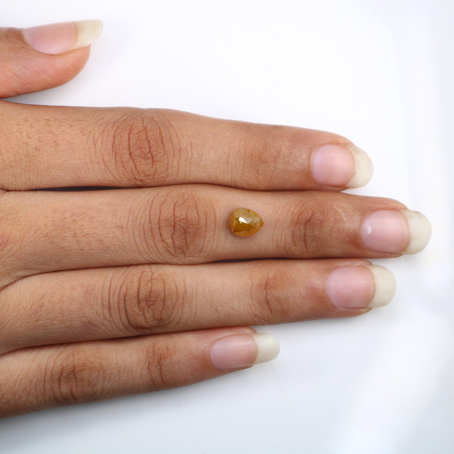 Loose Pear Yellow Galaxy Diamond 1.45 Carats for Custom Gold Ring - Unique Galaxy Diamond Jewelry