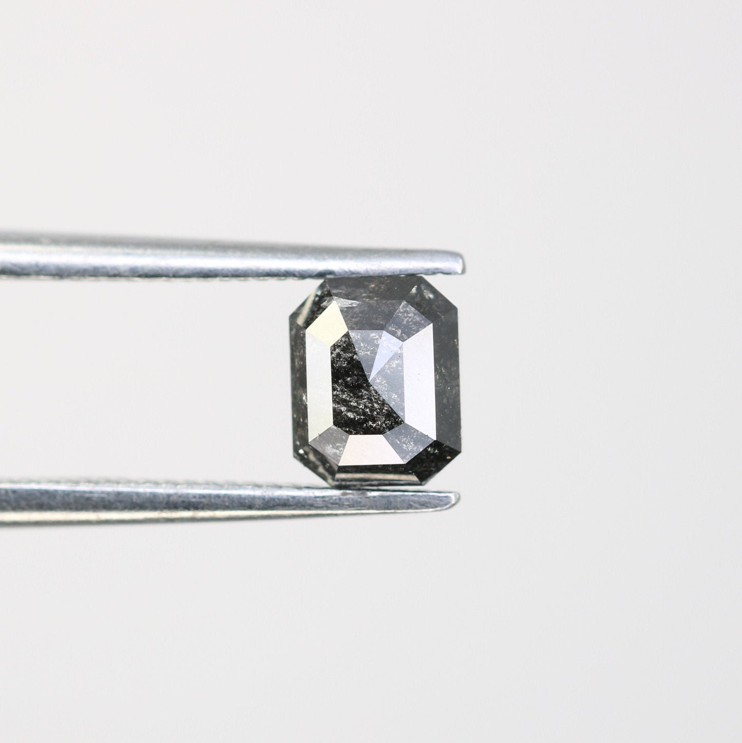 0.88 CT Emerald Cut Loose Diamond - Salt and Pepper Emerald Shape Diamond - Emerald For Wedding Ring - LABORDAY Offer - Customize Jewelry