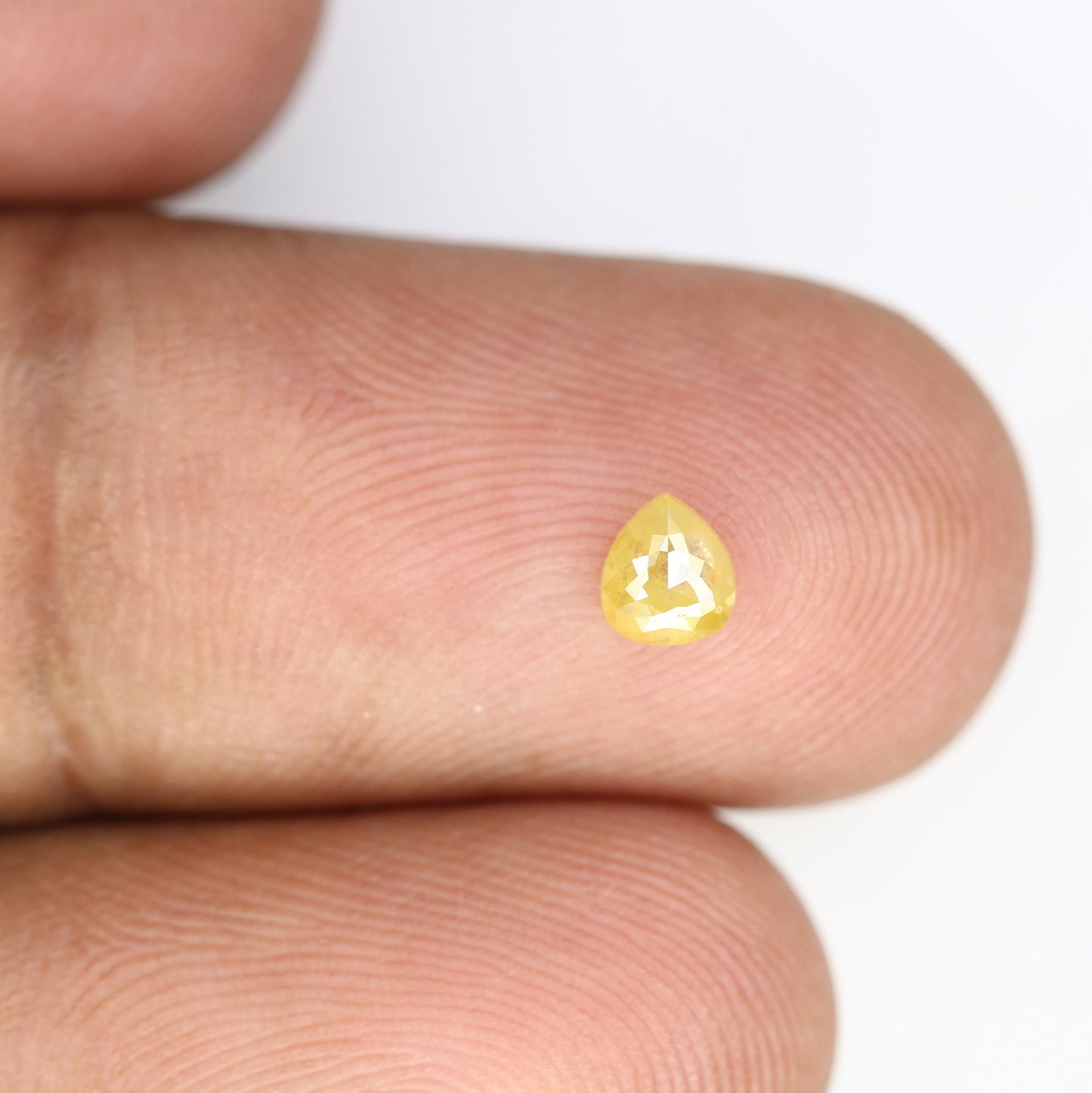 0.26 CT Natural Loose Pear Shape Diamond Yellow Color Pear Cut Diamond Pear Cut Rose Cut Diamond For Gift for Women, Diamond Pendent, Ring